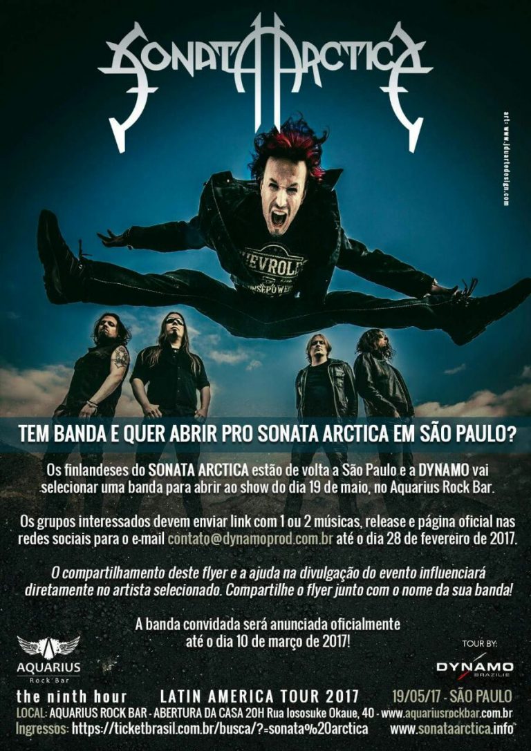Tem banda? Quer abri o show do Sonata?