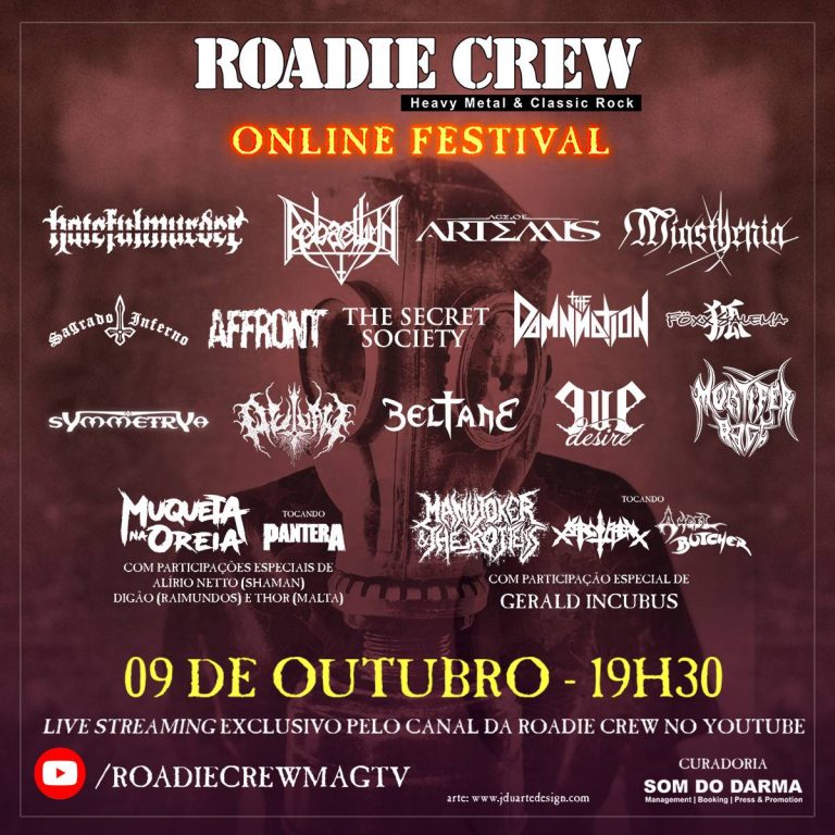 “Roadie Crew – Online Festival” chega à sua sétima edição