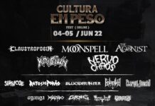 Festival Cultura em Peso reúne Grandes nomes do Metal Mundial dias 04 e 05 de Junho de 2022