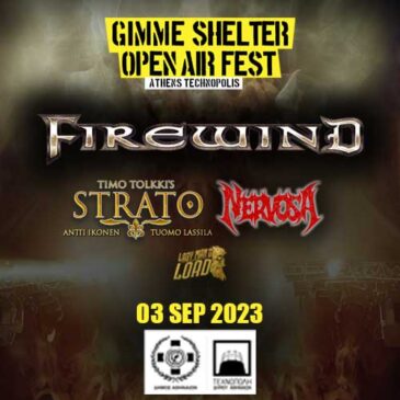 FIREWIND LIVE AT GIMME SHELTER OPEN AIR ATHENS 2023
