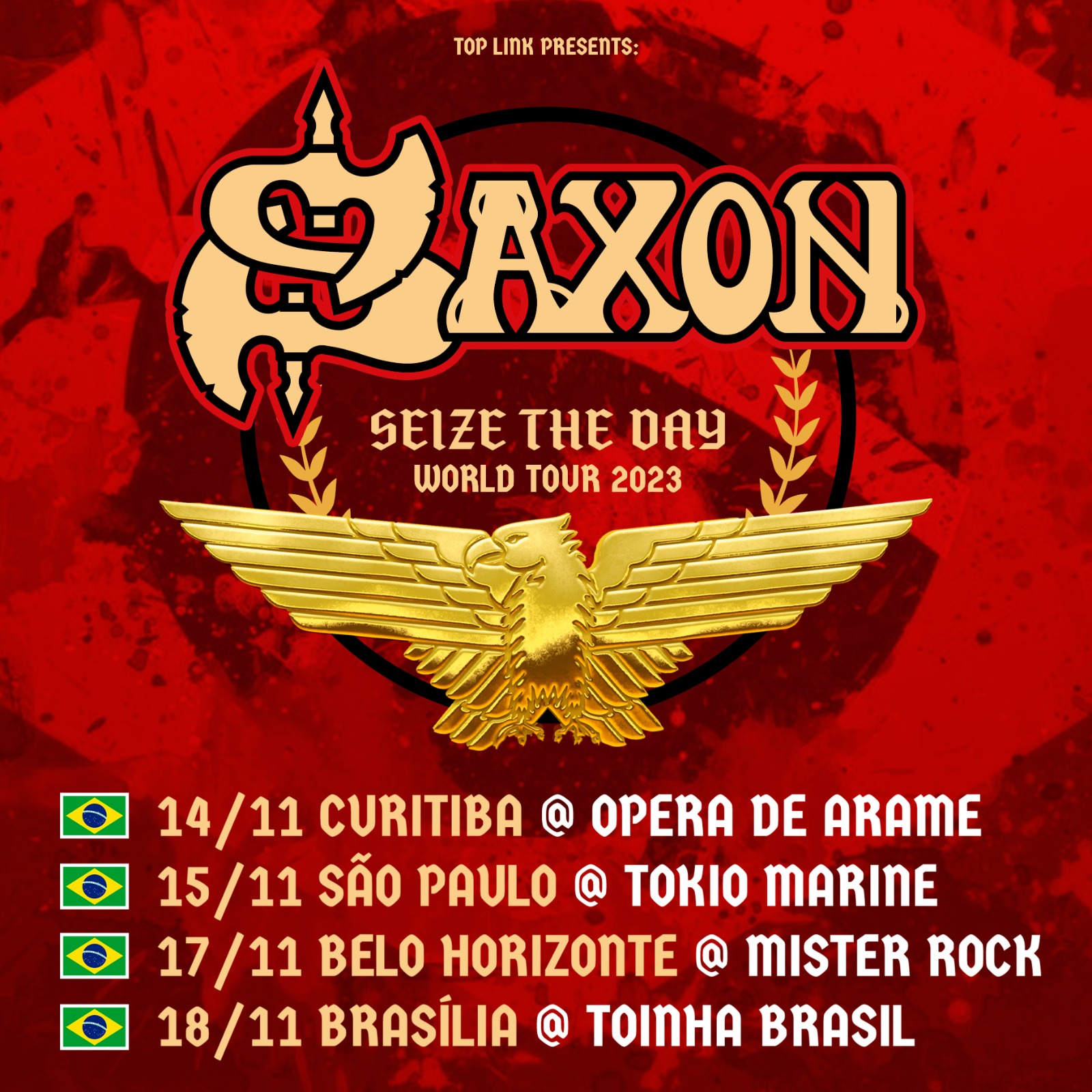 Saxon no Brasil