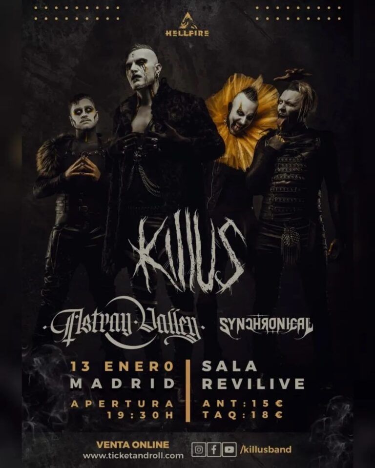 Noite explosiva em Vicalvaro, Madrid: Synchronical, Astray Valley e Killus fazem a sala ReviLive tremer
