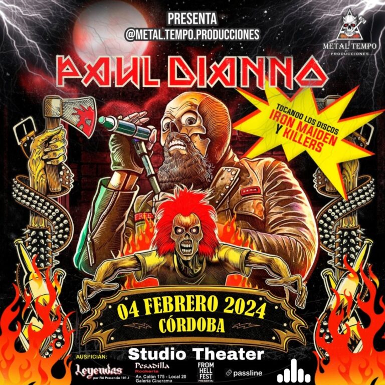 Paul Di Anno vuelve a Córdoba, Argentina