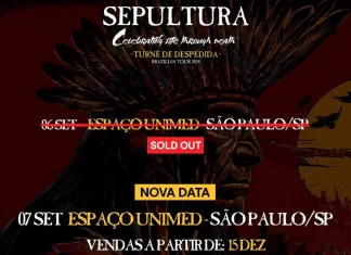 SEPULTURA fará dois shows em São Paulo/SP na turnê de despedida