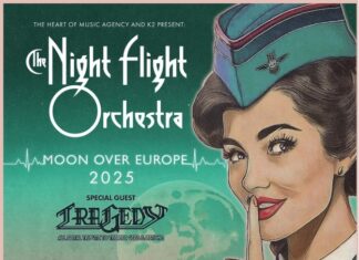 The Night Flight Orchestra estreiam-se em Portugal no LAV-Lisboa Ao Vivo