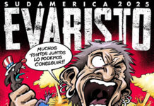 Evaristo Páramos, vocalista da La Polla Records, anuncia seu show em Bogotá