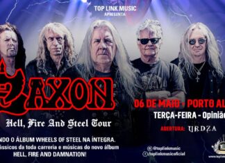 Saxon em Porto Alegre – “Wheels of Steel” + “Hell, Fire & Damnation” 06/05/25