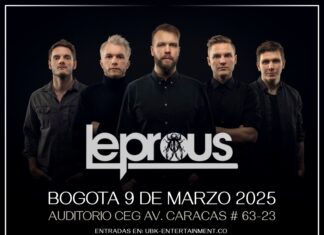 Leprous regressa à Colômbia em sua esperada turnê 2025 Latin American Tour