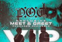 Pacote Meet and Greet para P.O.D. na turnê europeia