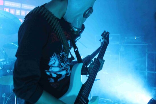 Performance de guitarra da banda