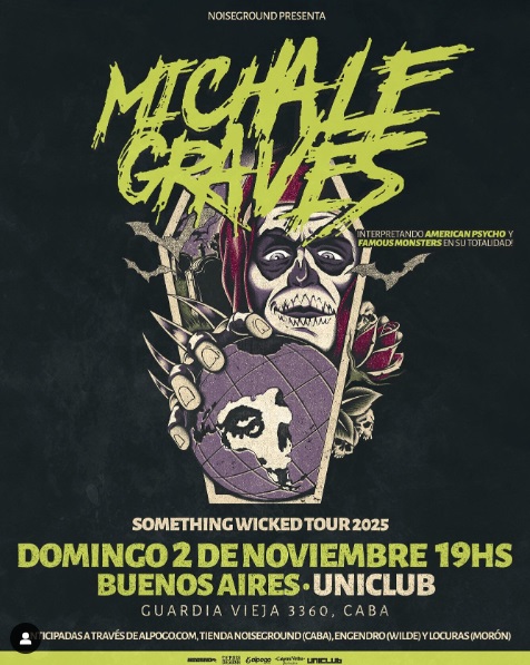 Michale Graves em performance ao vivo