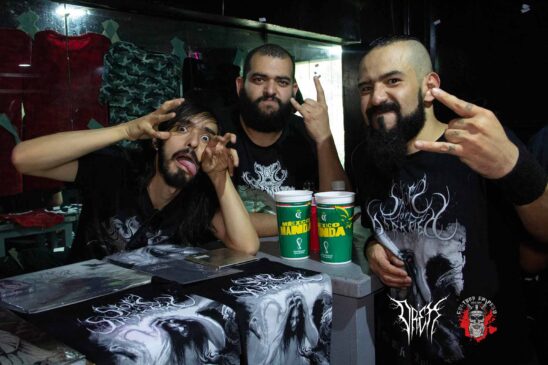 Banda Storm of Darkness no palco do México Black Metal Chaos