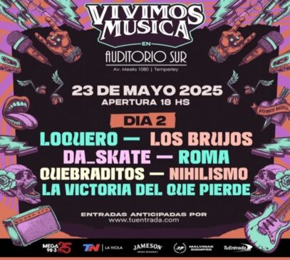 Show com iluminação especial no palco do Vivimos Música