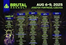 Brutal Assault 2025 – Visão geral do festival: mapa, palcos e prévia da ordem de exibição