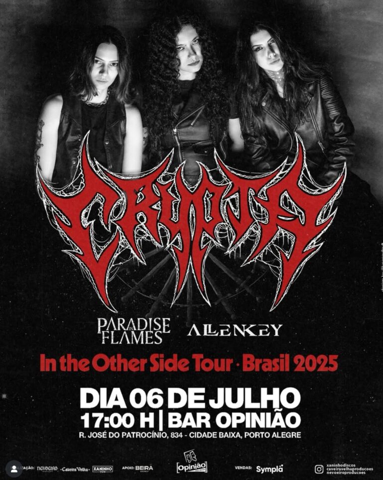 CRYPTA retorna a Porto Alegre com a brutal “In The Other Side Tour” no Opinião 06/07/25