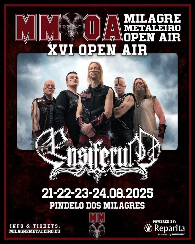 Milagre Metaleiro Open Air 2025: Guerreiros Finlandeses ENSIFERUM regressam a Pindelo dos Milagres!- Viseu, Portugal