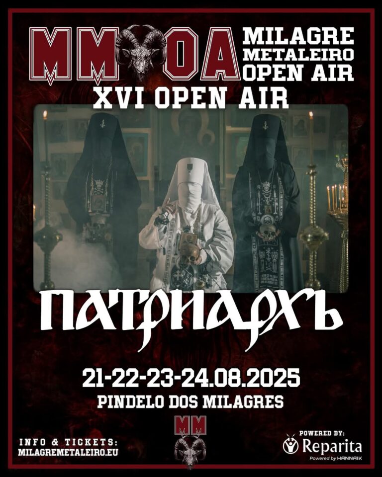 Milagre Metaleiro Open Air 2025: PATRIARKH apresentarão uma cerimónia litúrgica em Pindelo dos Milagres- Viseu, Portugal