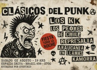 Korova Eventos apresenta “Clássicos do Punk Vol. 3” – Santiago, Chile