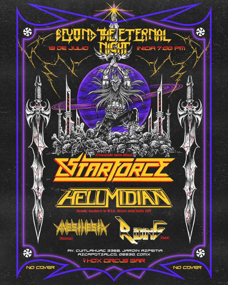 Beyond the Eternal Night. Uma noite de heavy metal mexicano na Cidade do México.