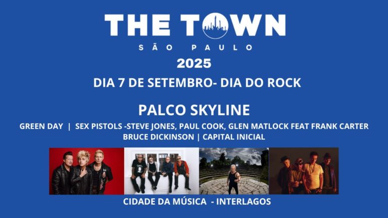 The Town 2025: Noite do Rock reúne lendas vivas no Skyline dia 7 de setembro