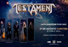 Testament Latin American Tour 2025 – Tork N’ Roll – Curitiba/PR