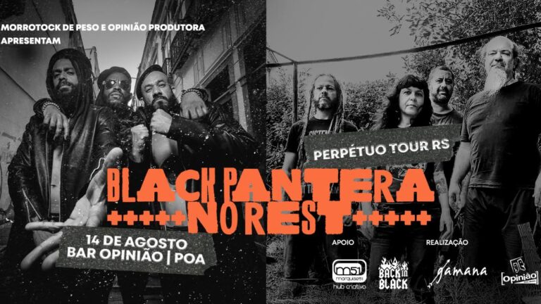 BLACK PANTERA + NO REST | TOUR PERPÉTUO NO OPINIÃO EM PORTO ALEGRE – 14/08/25