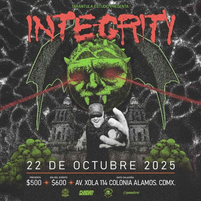 Los pioneros del Metalcore, Integrity, llegan a CDMX. Mx.