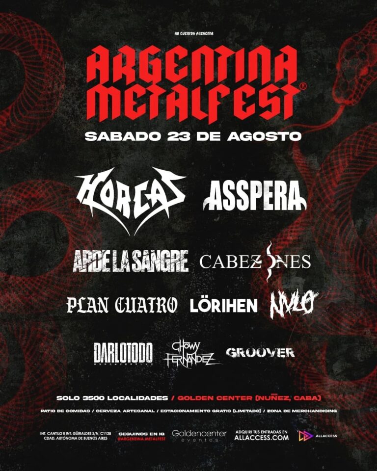 El 23 de Agosto se realiza el Argentina Metal Fest