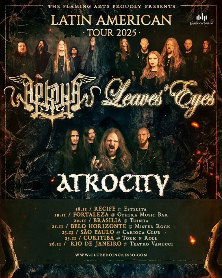 Estetica Torta apresenta Leave’s Eyes no Brasil – Latin America Tour 2025