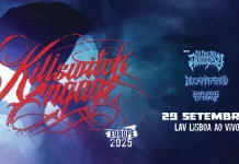 Killswitch Engage no LAV Lisboa Ao Vivo com Fit for an Autopsy, Decapitated e Employed to Serve