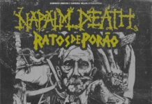 Ratos de Porão, banda convidada para data única do Napalm Death em São Paulo.