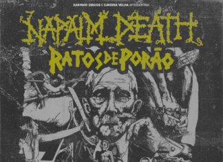 Ratos de Porão, banda convidada para data única do Napalm Death em São Paulo.