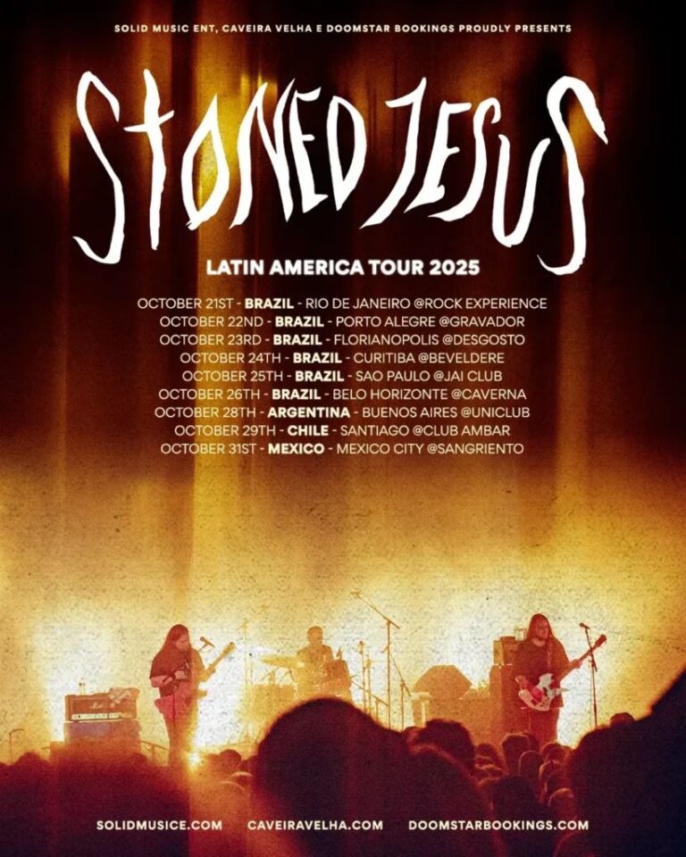 Comemorando 15 anos de estrada, Stoned Jesus anuncia turnê pela América Latina