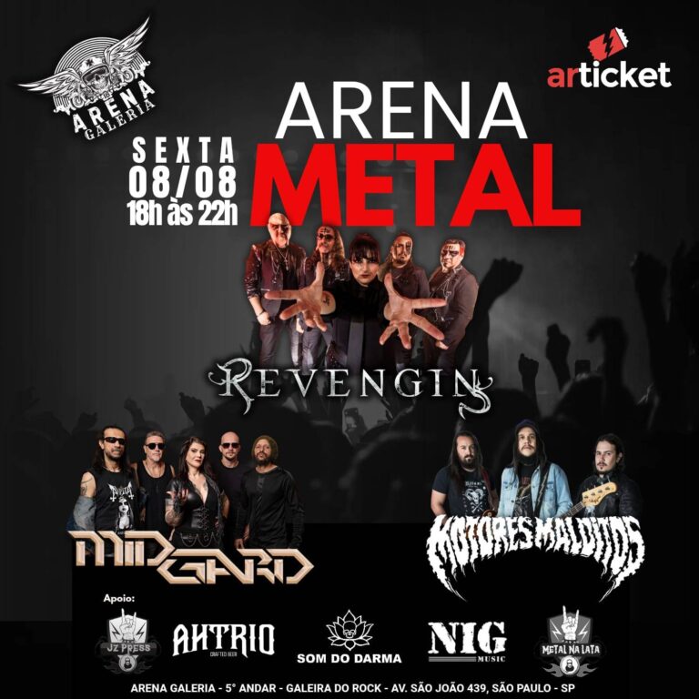 Noite Mágica: Midgard + Revengin + Motores Malditos – Arena Galeria (08/08/2025)