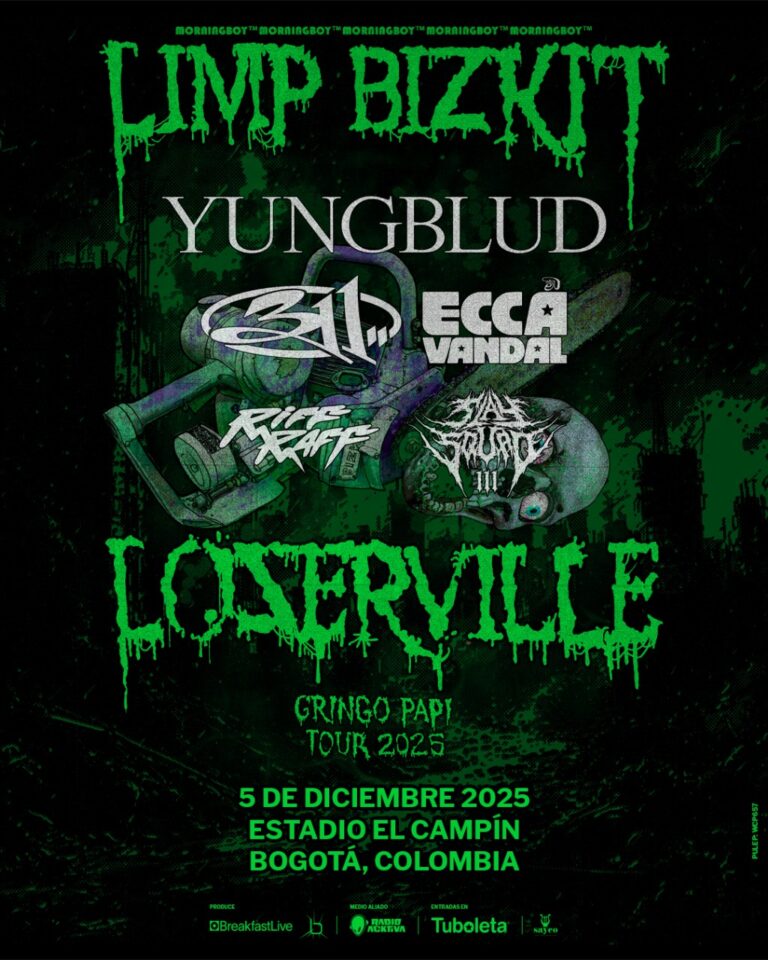 Limp Bizkit encabeza LOSERVILLE 2025 en Bogotá: un festival para los que nunca encajaron