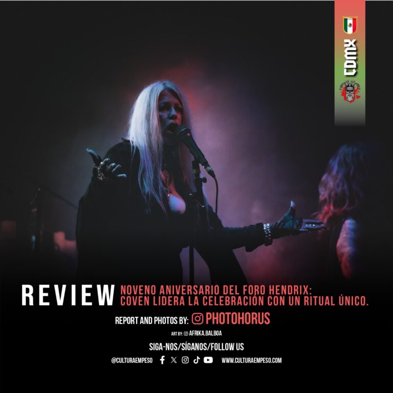 REVIEW. 9no Aniversario del Foro Hendrix. Coven encabeza en CDMX. Mx.