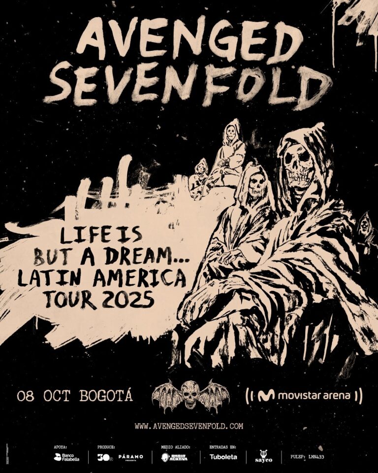 Páramo apresenta: Avenged Sevenfold chega a Colombia para fazer história