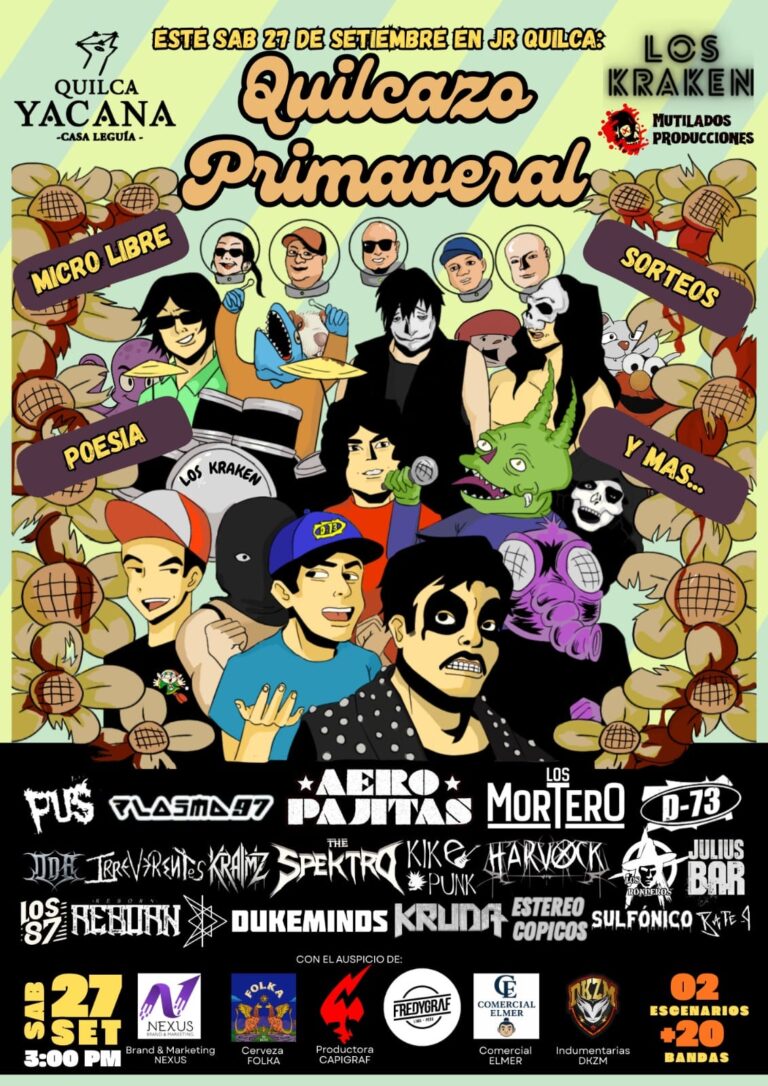 Quilca revive: O punk ganha as ruas no Quilcazo Primaveral