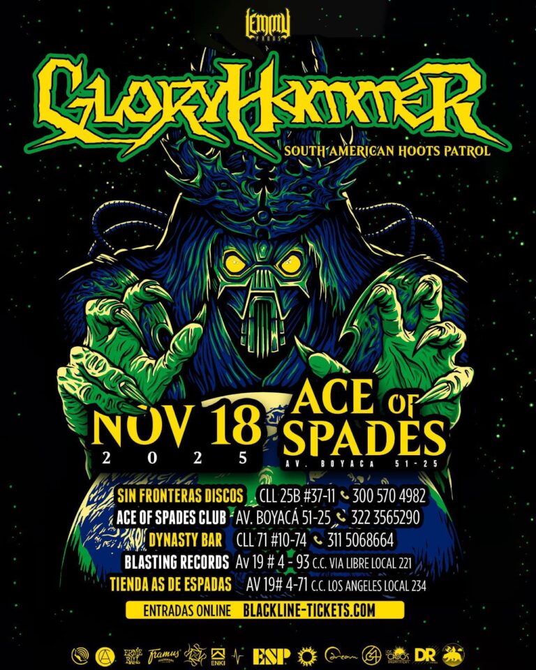 Lemmy Productions apresenta: Gloryhammer em Bogotá, 2025 – Ace of Spades Club | Ingressos e detalles do show