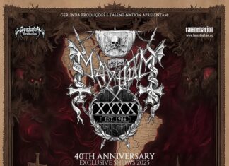 Mayhem Turnê de 40 anos no Brasil