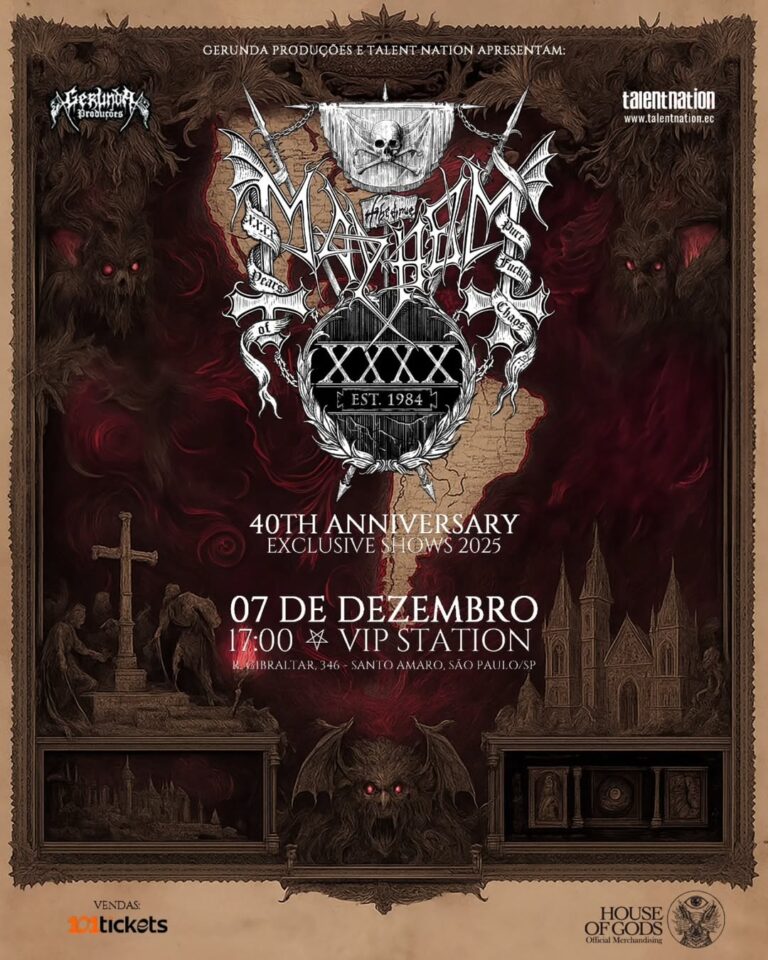 Mayhem Turnê de 40 anos no Brasil