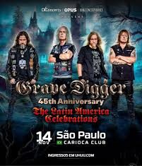 Grave Digger em São Paulo/SP – “The Latin America Celebrations – 45th Anniversary”