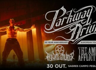 Prime Artists: Thy Art Is Murder e The Amity Affliction na celabração dos 20 anos de Parkway Drive – Campo Pequeno, Lisboa