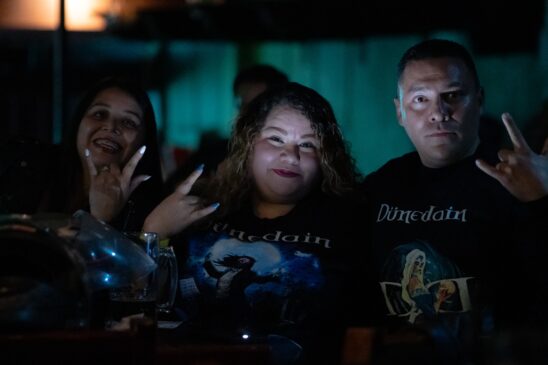 Cena final do Meet & Greet com a banda e fãs