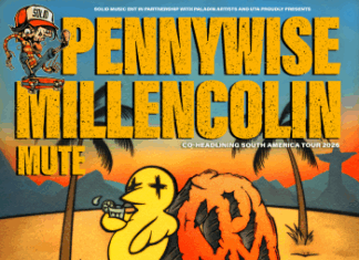 We Are One Tour 2026 terá Pennywise e Millencolin em 5 cidades