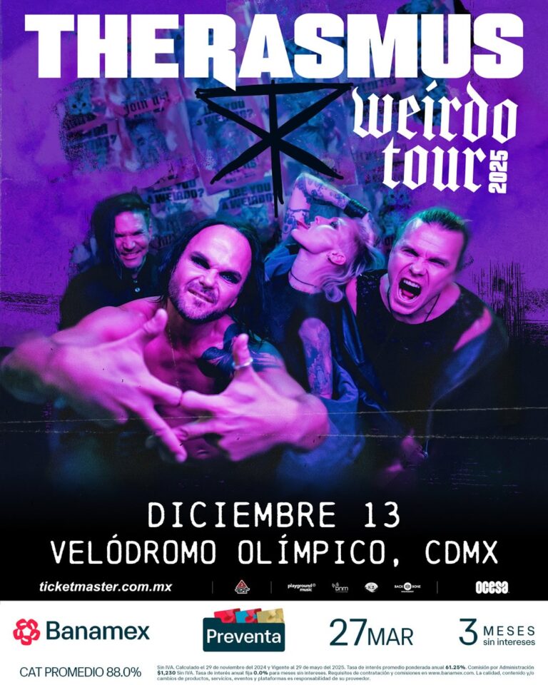 O Rasmus retorna à Cidade do México, MX, em dezembro