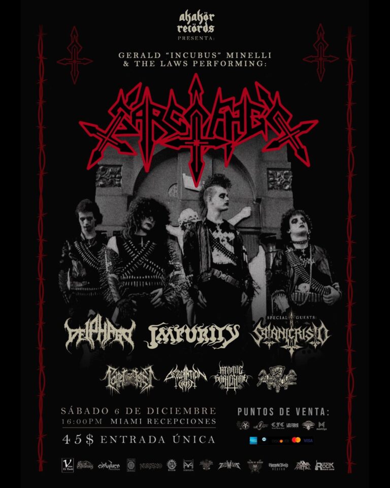 AKAKOR RECORDS ANUNCIA A SARCOFAGO EN  QUITO – ECUADOR
