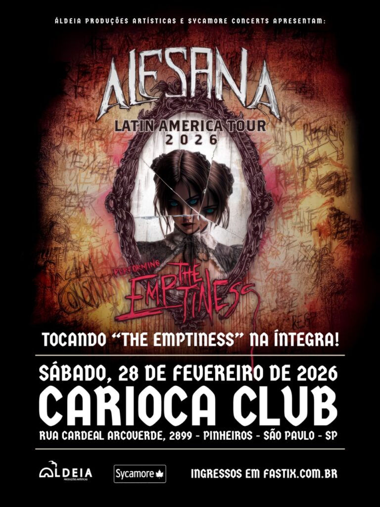Alesana traz a São Paulo a turnê de 15 anos do álbum The Emptiness