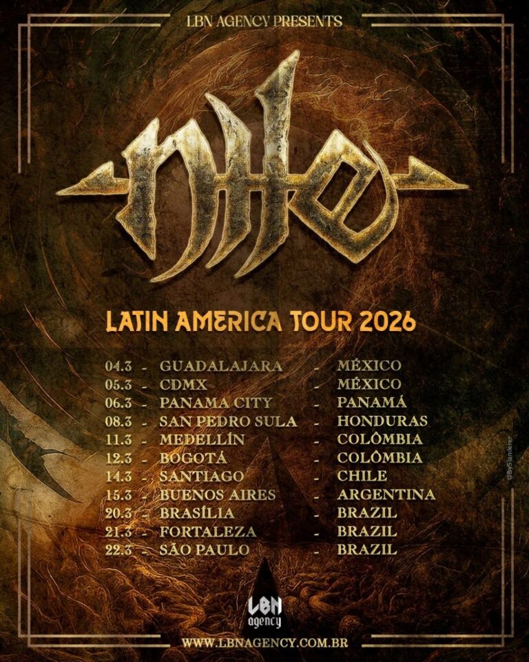 Nile, gigante do death metal, retorna ao Brasil em março de 2026