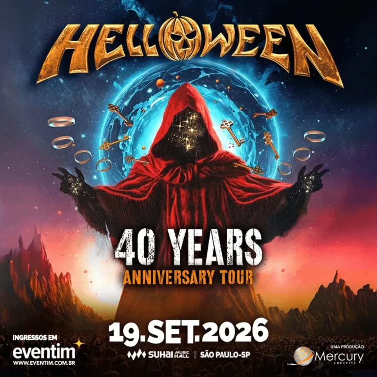 Helloween – Show da tour de 40 anos – Data única em São Paulo – 19/09/2026